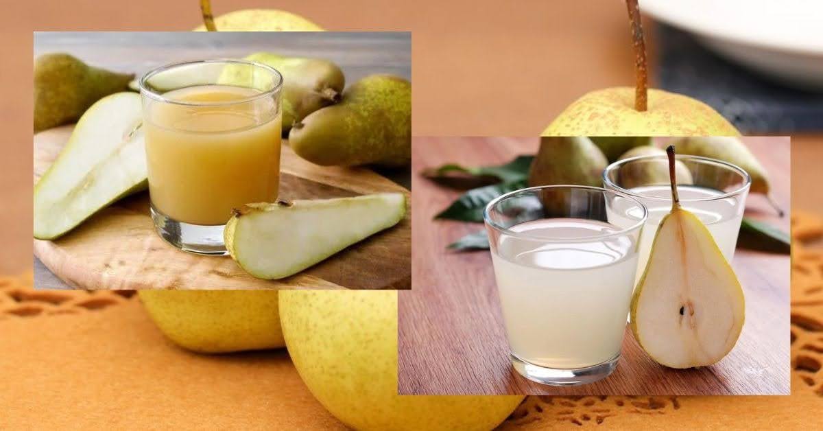 Nước ép từ quả lê tươi là thành phần chính để làm ra nước lê đóng chai
