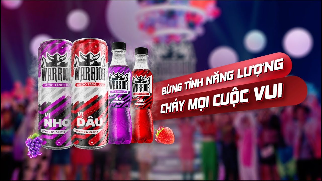 Các thành phần trong nước ngọt có ga Warrior giúp kích thích sự tỉnh táo