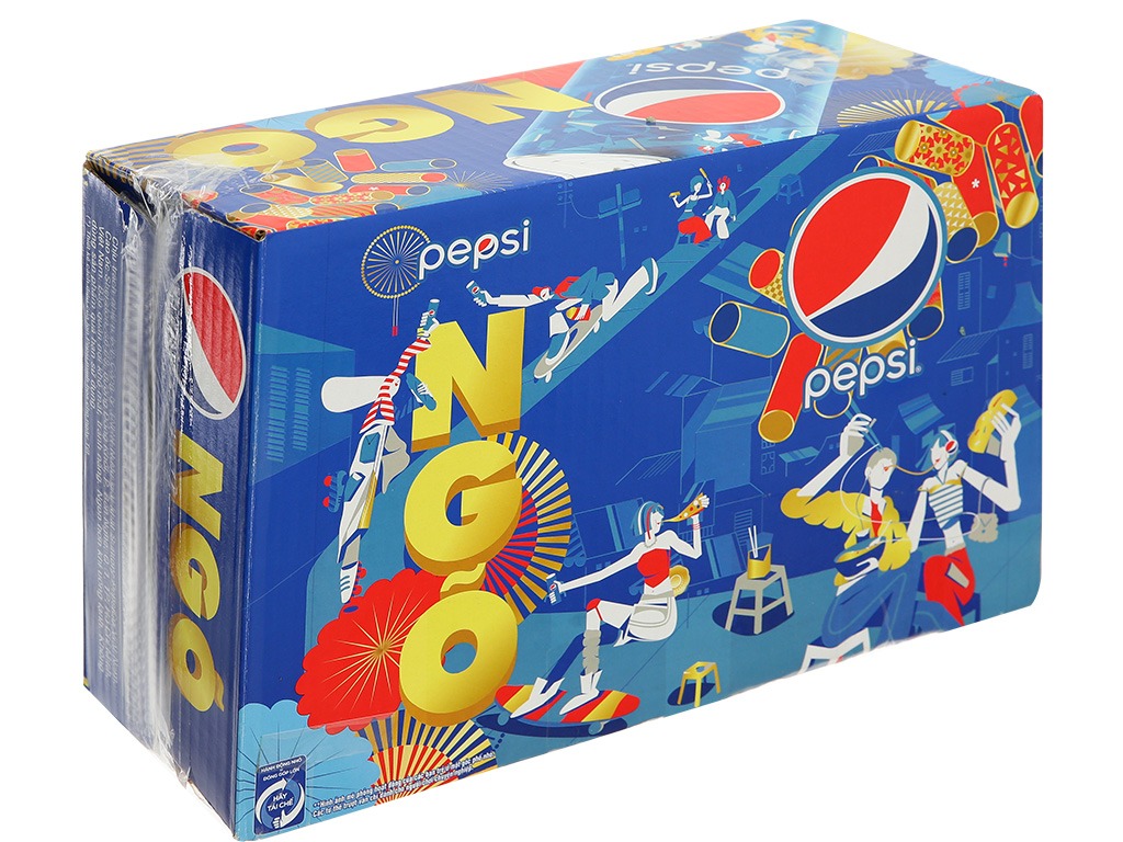 Pepsi thường được đóng gói theo thùng 24 lon