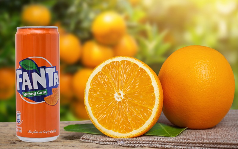 Fanta là sản phẩm nước ngọt có ga hương trái cây đến từ tập đoàn Coca-Cola