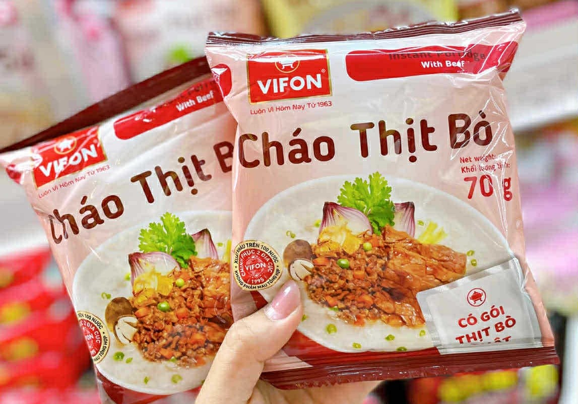 Các dòng cháo gói phổ thông phù hợp cho bữa ăn tiện lợi và tiết kiệm chi phí