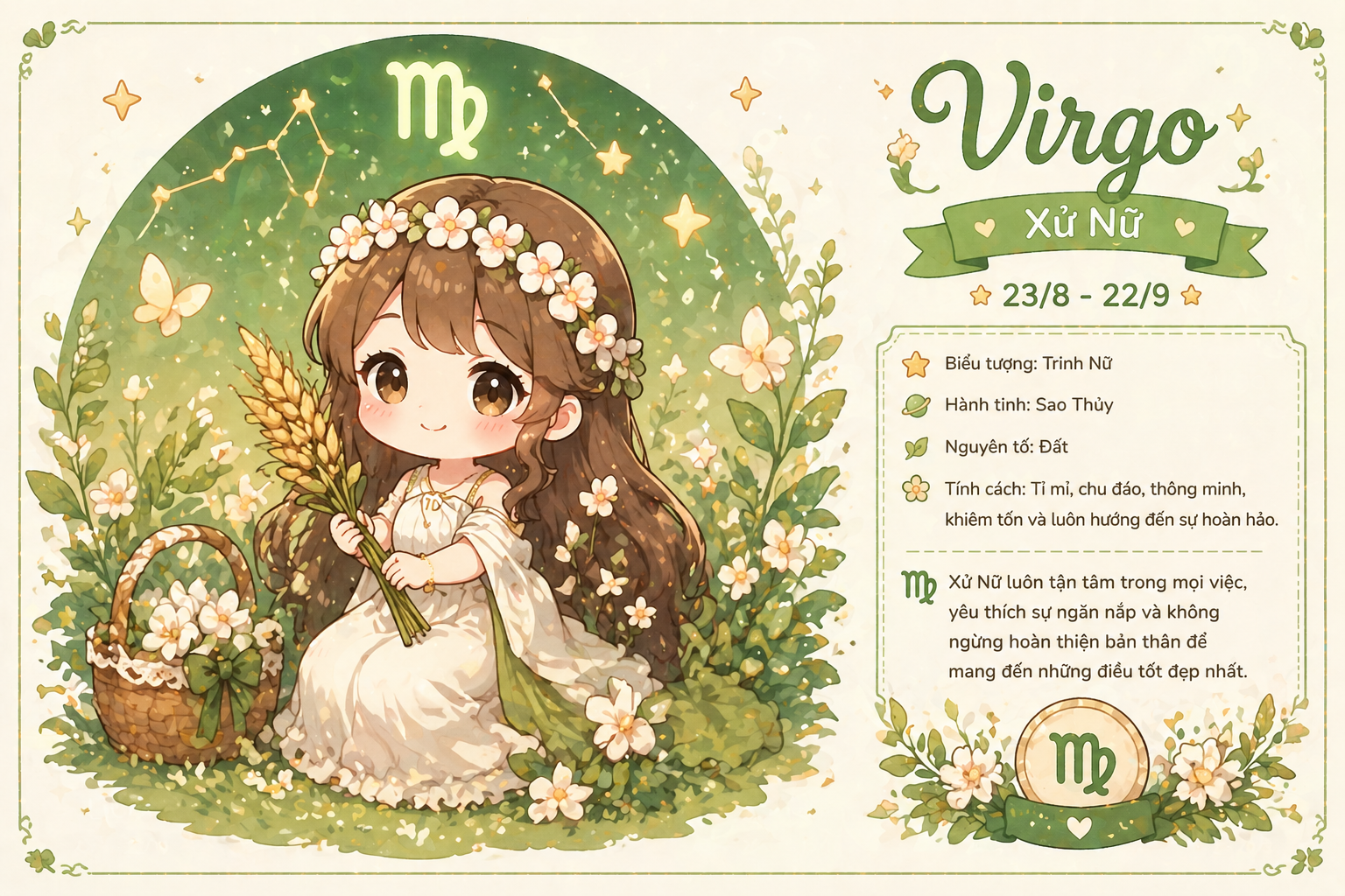 Thứ 2 này mang tới cho Xử Nữ nhiều cơ hội  phát triển, đặc biệt trong lĩnh vực kinh doanh