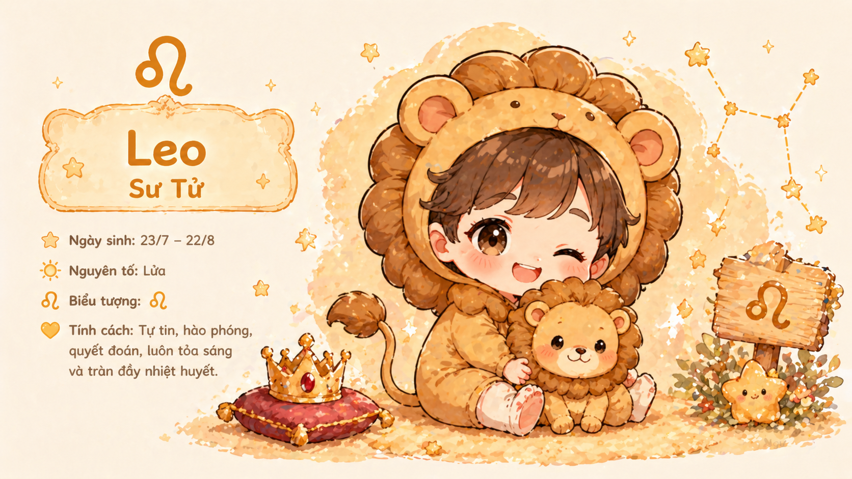 Tình hình tài chính trong ngày của Sư Tử khá ổn định, thậm chí bạn còn gặp được những cơ hội mới để gia tăng thu nhập