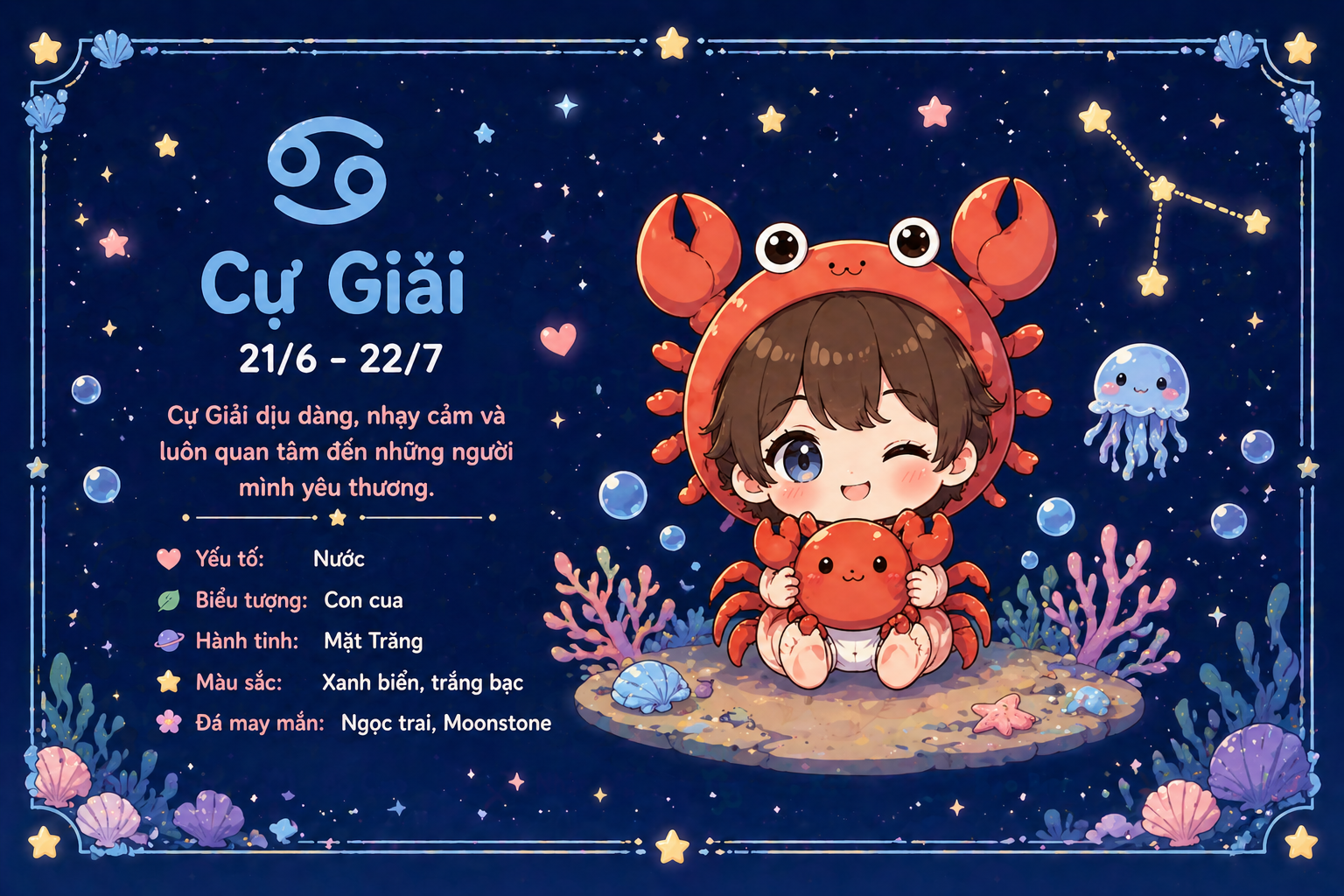 Tử vi hôm nay dự báo ràng Cự Giải sẽ gặt hái được nhiều thành tựu đáng mong đợi 