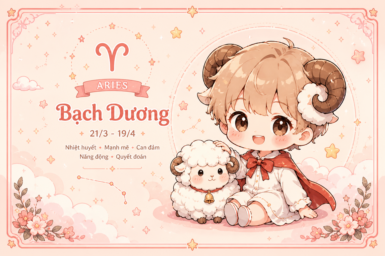 Chủ Nhật này mang tới cho Bạch Dương nhiều tin vui liên quan tới khía cạnh tài lộc
