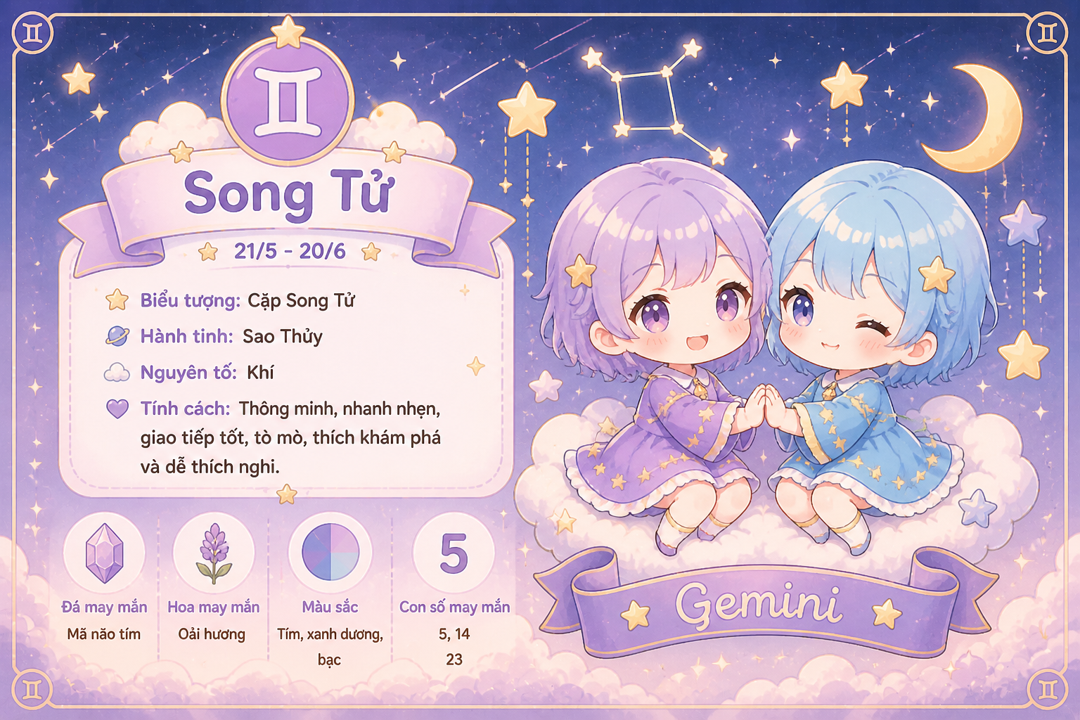 Thứ 2 này là một ngày tương đối ổn định với cung Song Tử