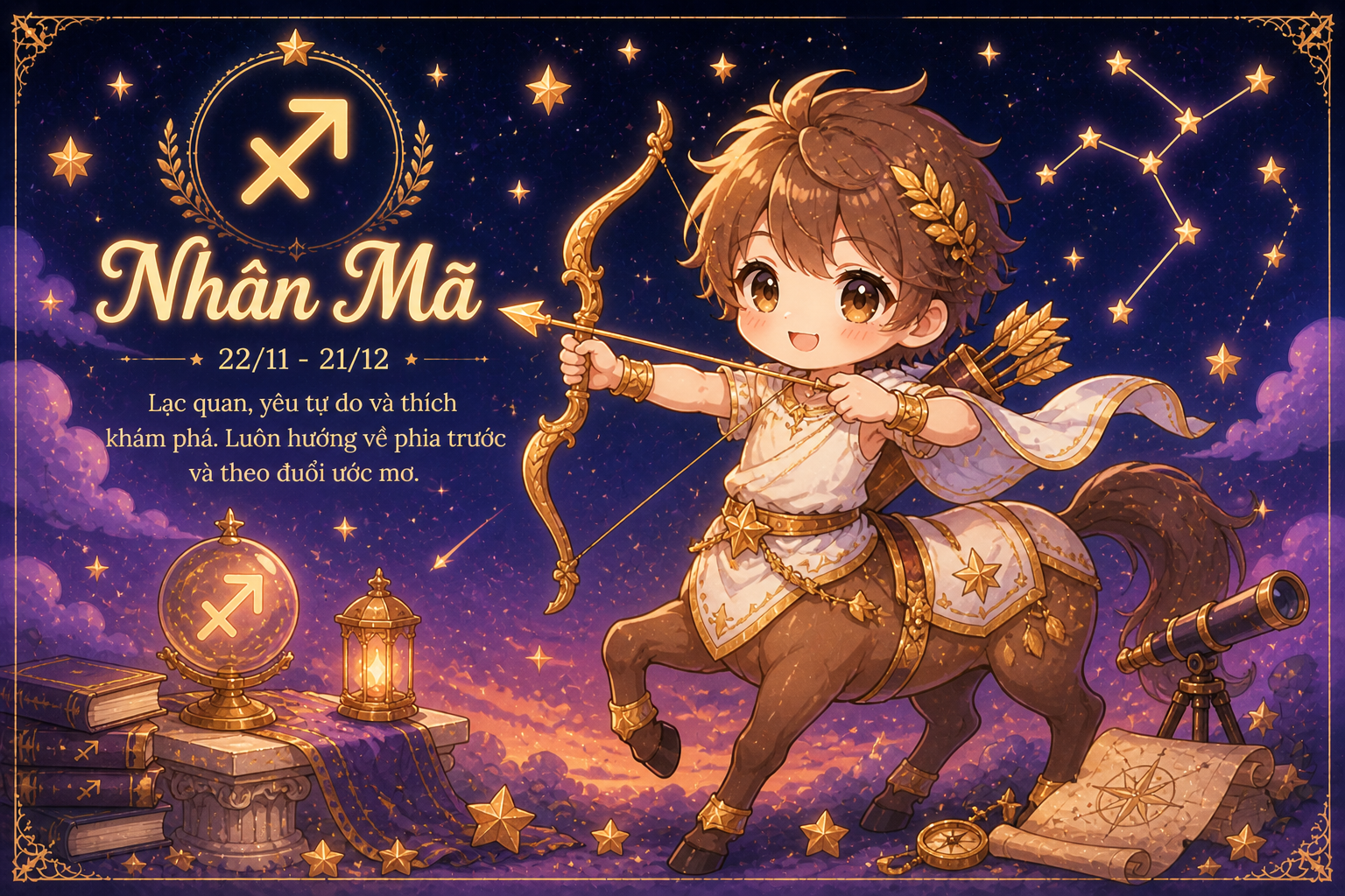 Thứ 4 này mang tới cho Nhân Mã nguồn năng lượng mạnh mẽ và động lực tràn trề