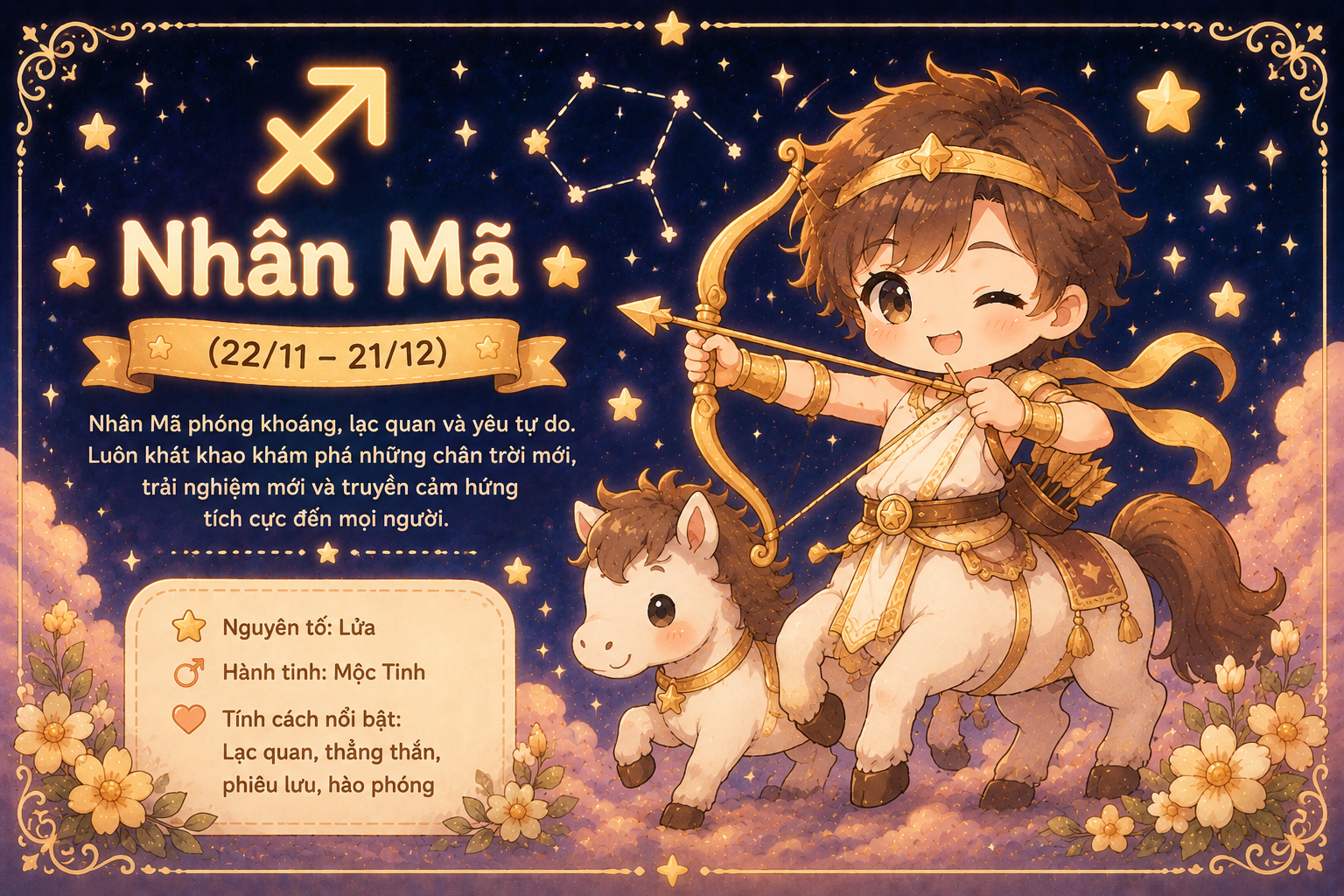 Tử vi hôm nay khuyên Nhân Mã nên bám sát kế hoạch ban đầu nếu muốn đạt kết quả như ý
