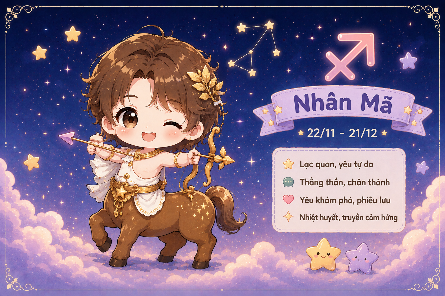 Tử vi hôm nay nhận định rằng cung Nhân Mã sẽ có cơ hội gặt hái được nhiều thành quả nổi bật trong công việc
