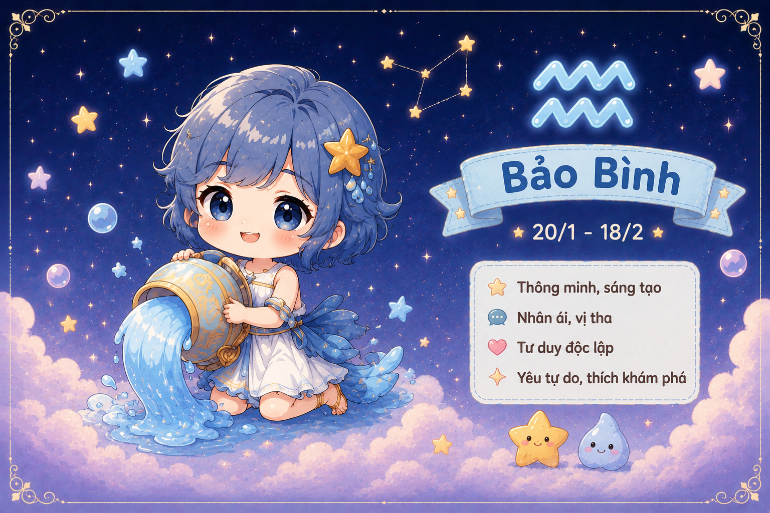 Cung Bảo Bình sẽ đón nhận được nhiều tích cực trong phương diện tài chính, song chuyện tình cảm lại không mấy thuận lợi
