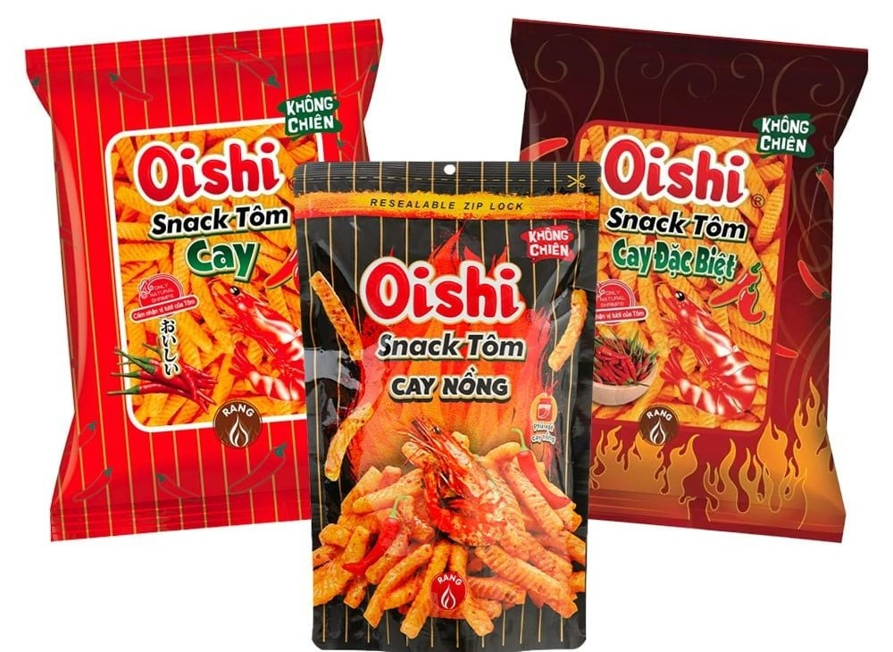 Bim bim Oishi tôm cay đặc biệt bao nhiêu calo