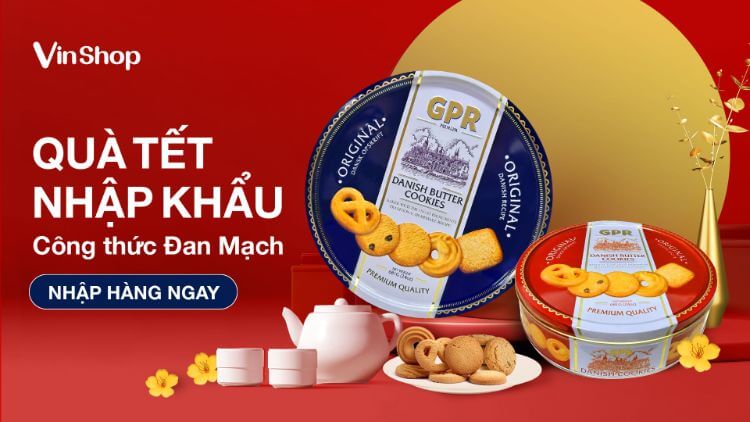 VinShop là đơn vị phân phối độc quyền Bánh hộp thiếc GPR