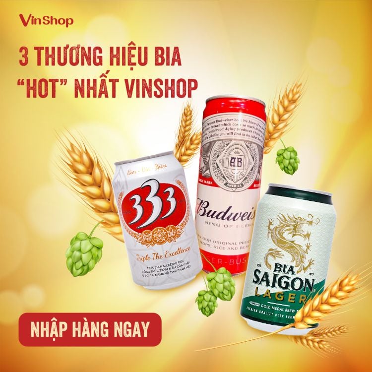 Nhập bia tại Vinshop