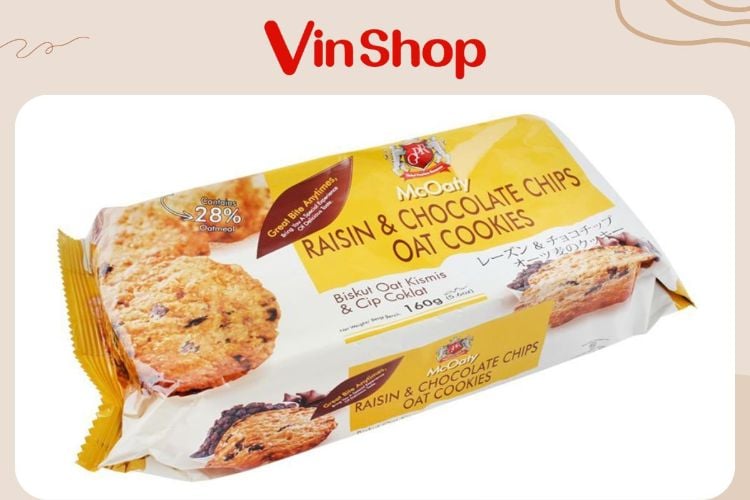 Bánh quy yến mạch nho khô & socola 3