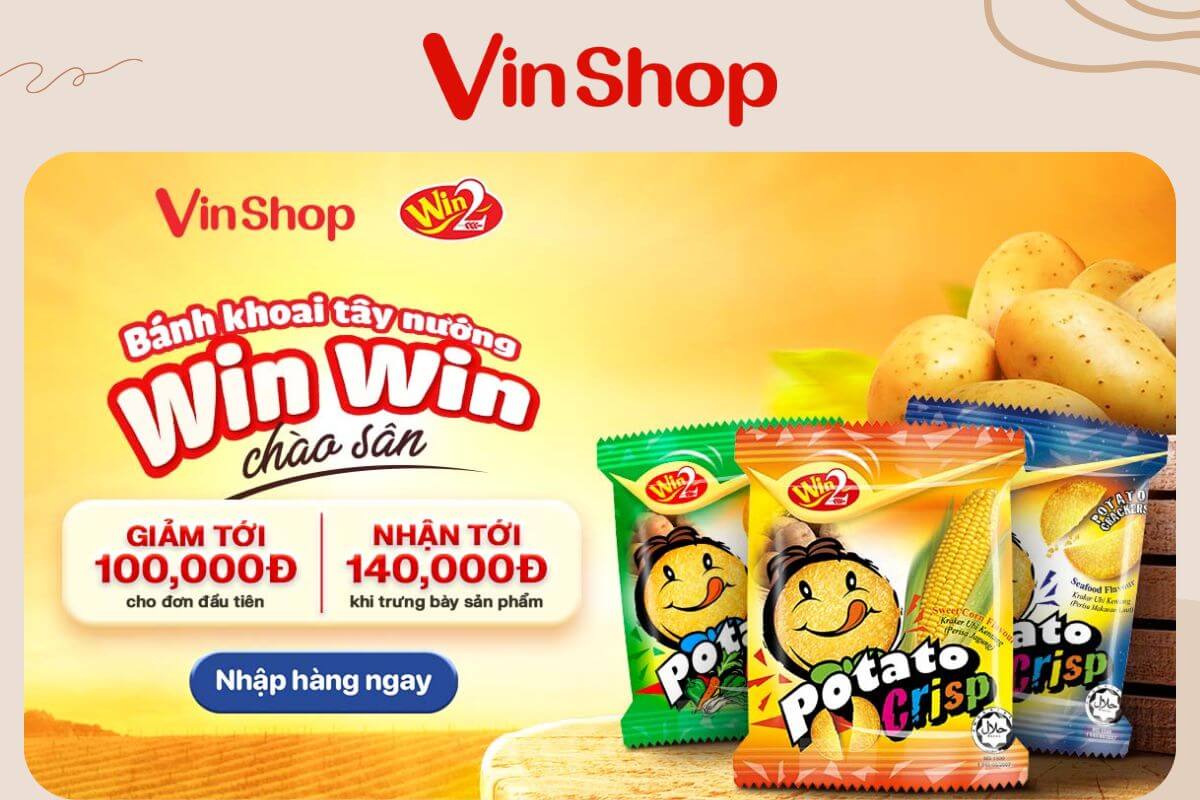 review bánh khoai tây Win Win 5