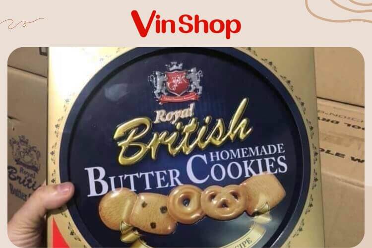 Bánh Royal British Butter Cookies được khách hàng đánh giá rất cao về hương vị, quy cách đóng hộp