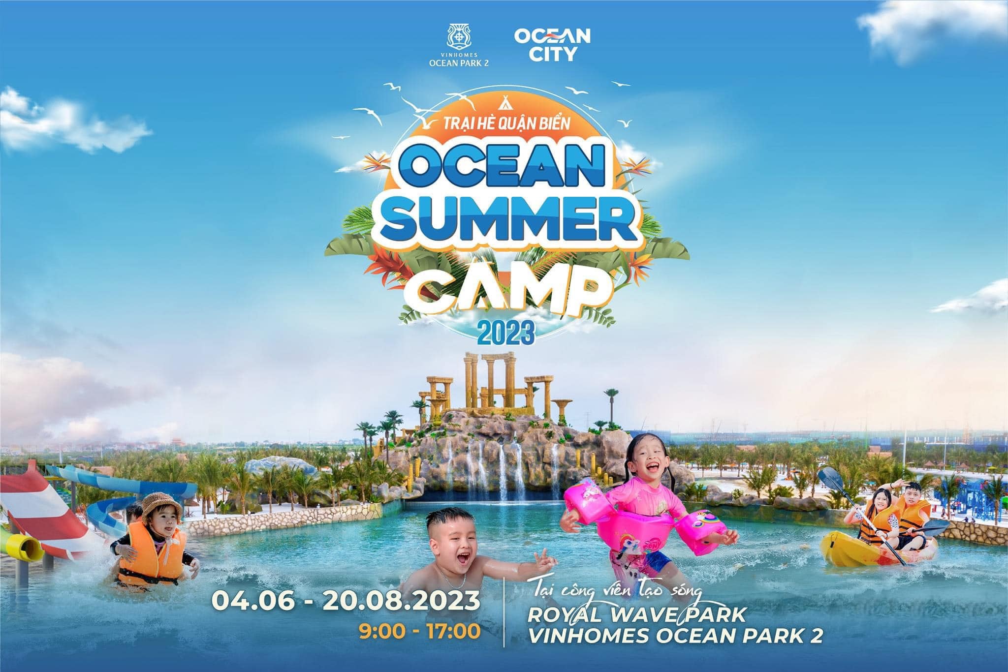 Thông tin cụ thể về chương trình Ocean Summer Camp được tổ chức bởi Vinhomes Ocean Park 2 (Ảnh: Group Vinhomes Ocean Park Nơi mình sống)